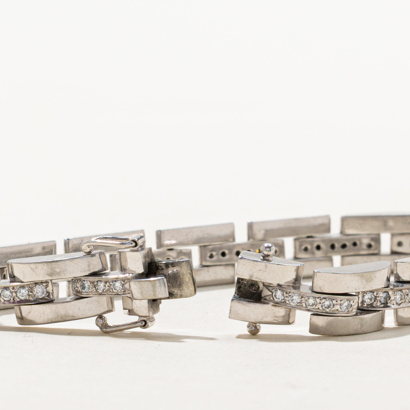 Diamond Watch Strap Bracelet | 1.50ctw | SZ 7.5" |