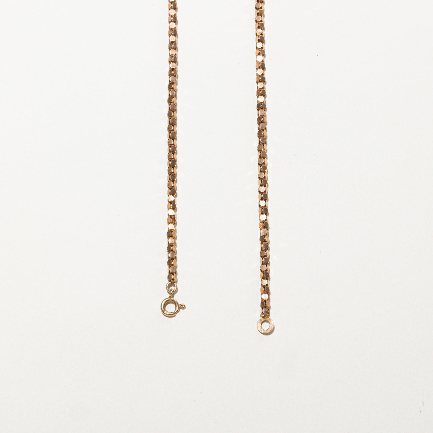 1979 London 9K Rose Gold Popcorn Chain Necklace | 2.83mm | 23.5"
