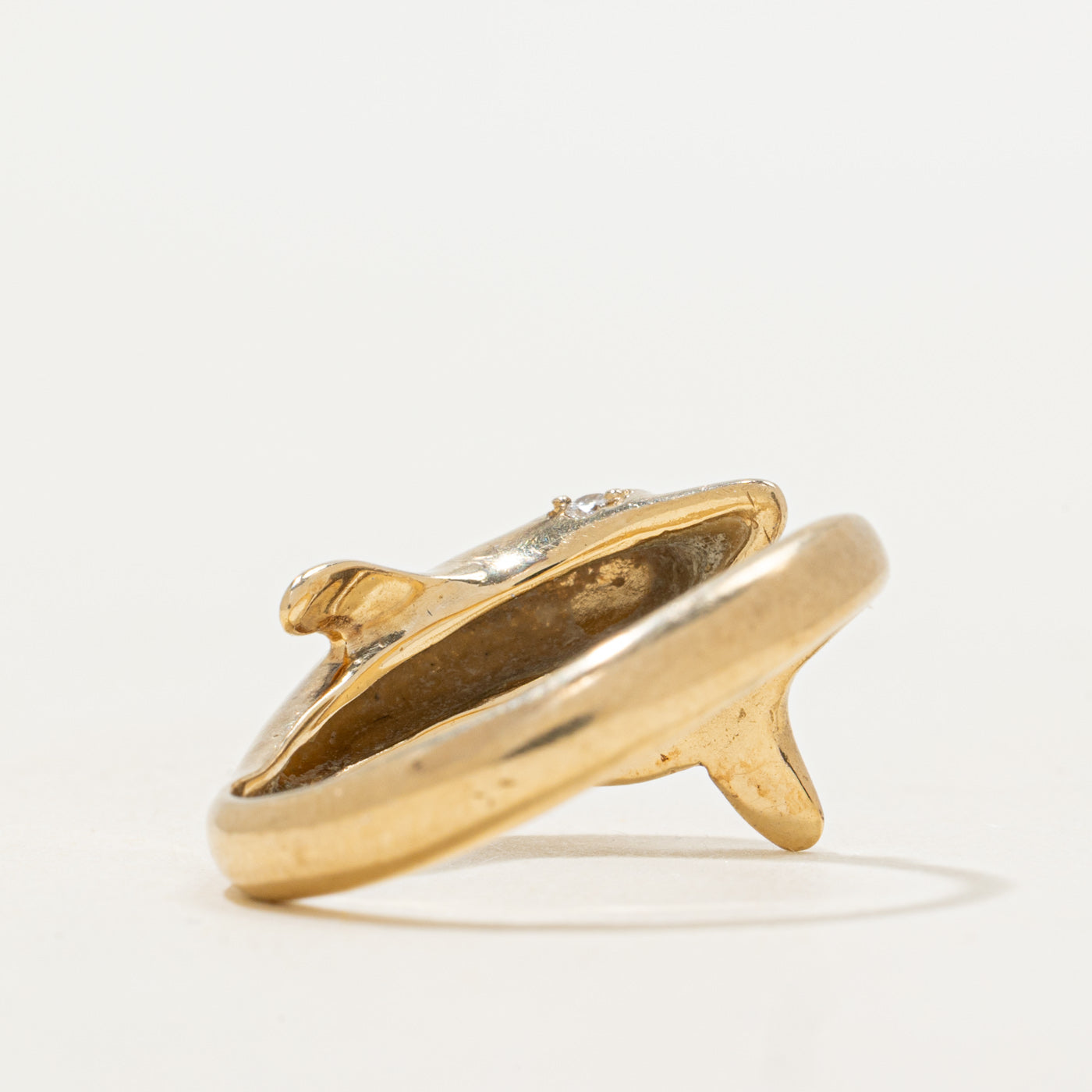 Diamond Dolphin Ring | 0.03ctw | SZ 6.5 |