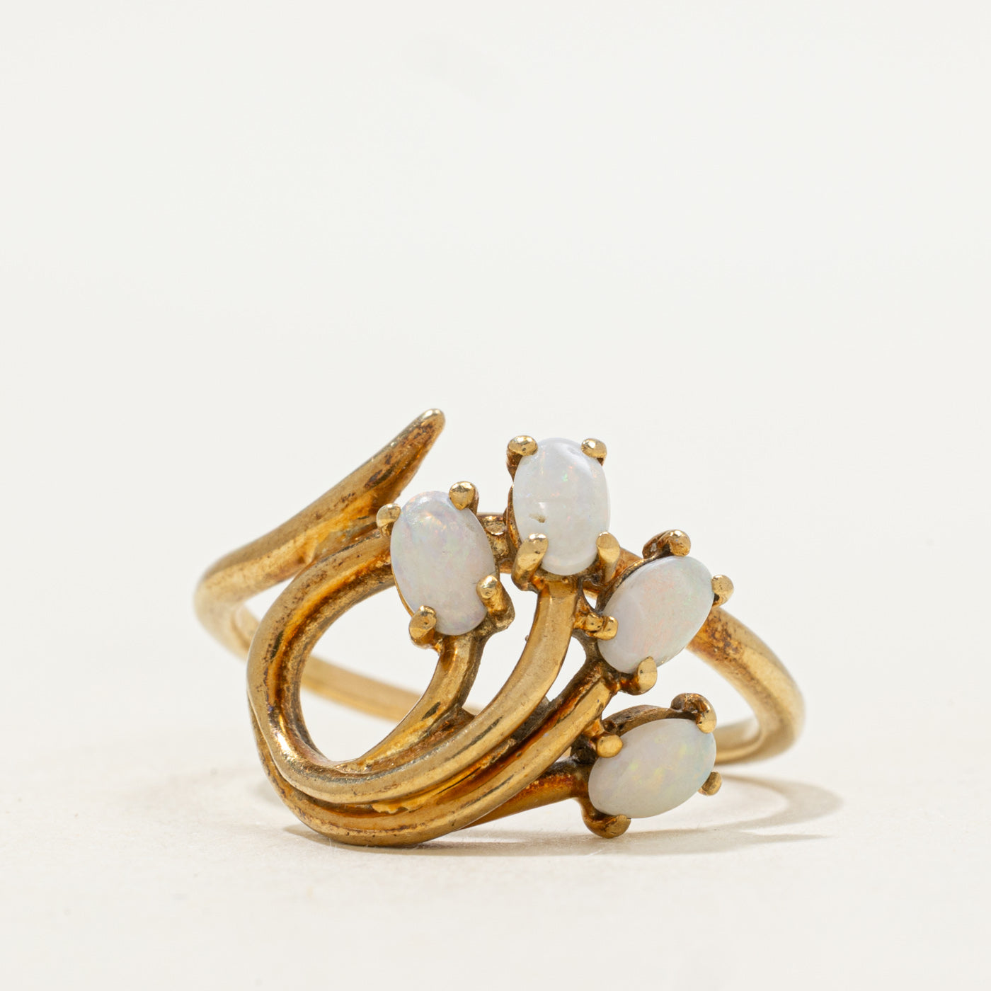 Four Stone Opal Bypass Ring | 0.52ctw | SZ 9 |