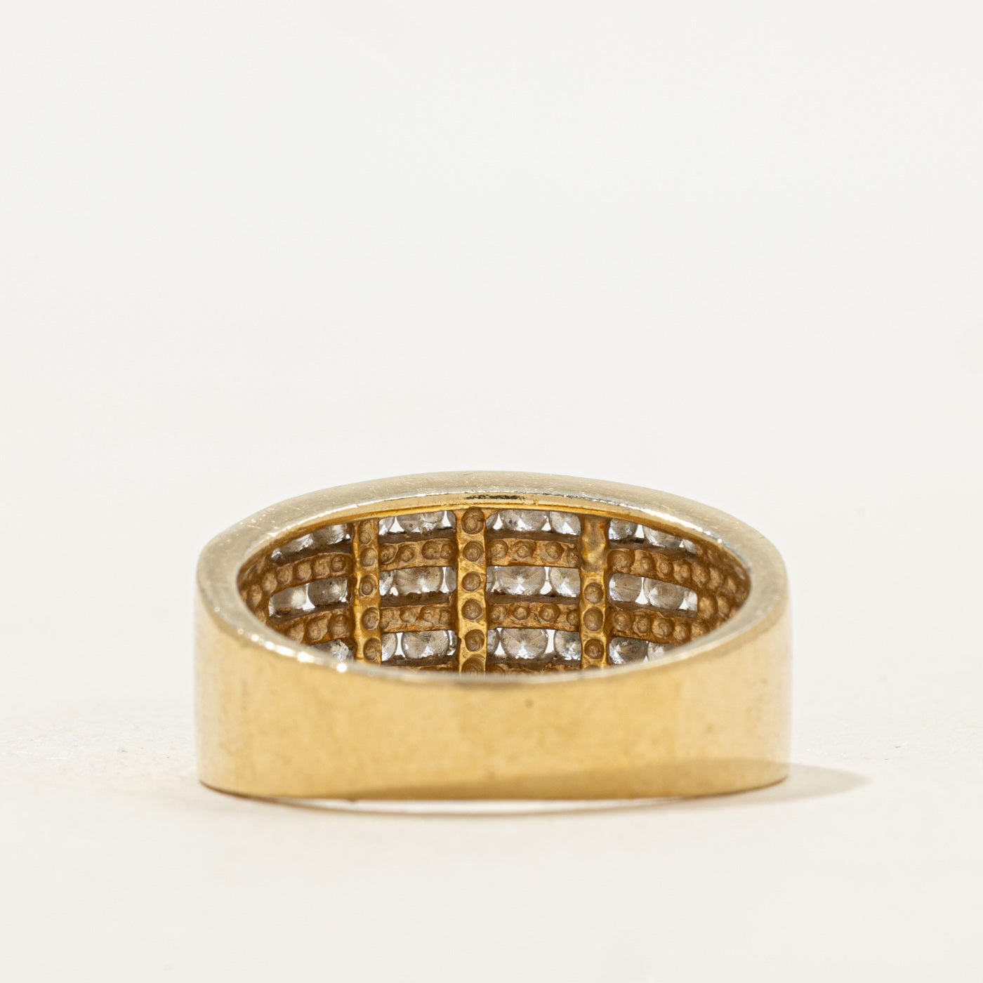 Channel Set Multi Row Diamond Band | 0.92ctw | SZ 6.5 |