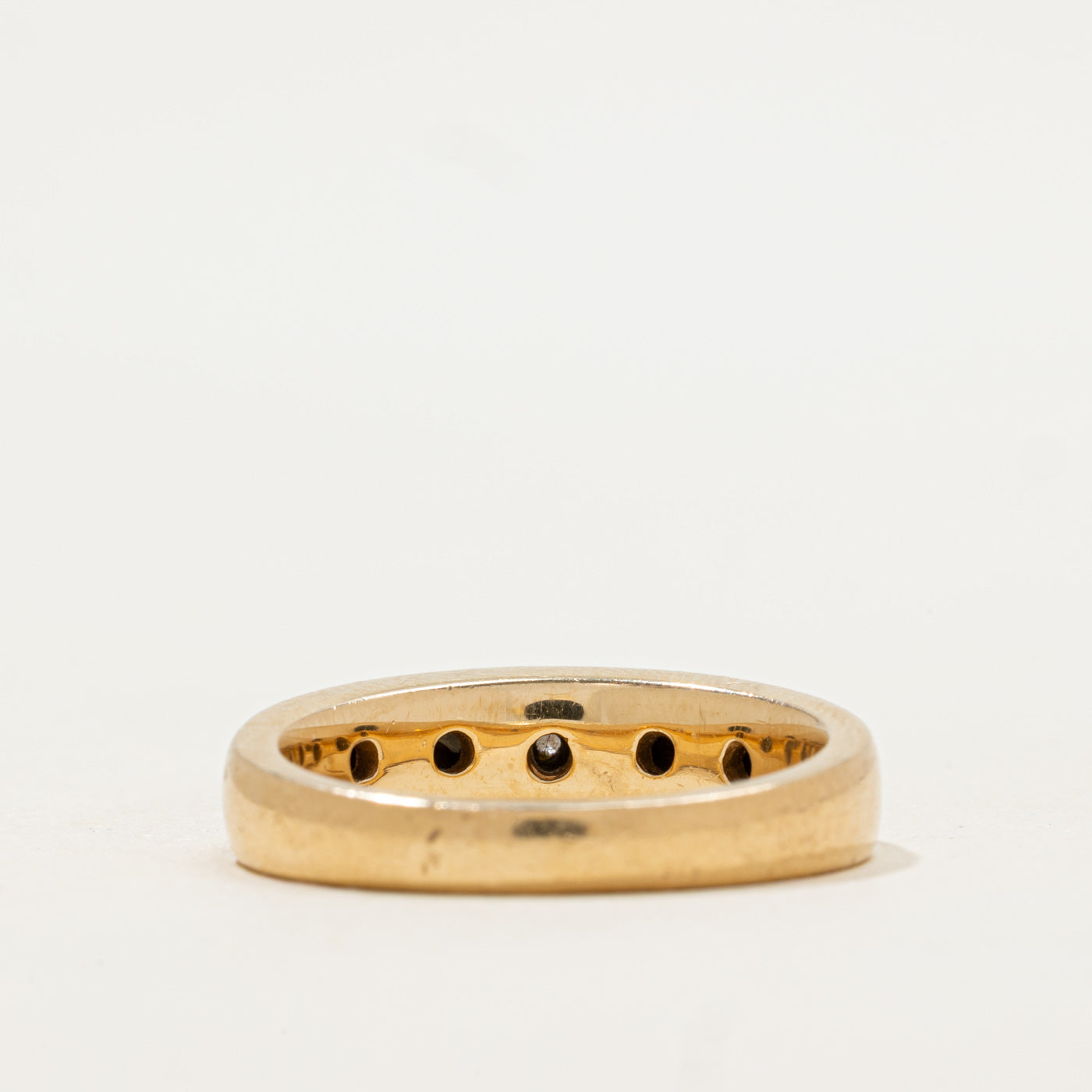 Flush Set Five Stone Diamond Band | 0.10ctw | SZ 10 |