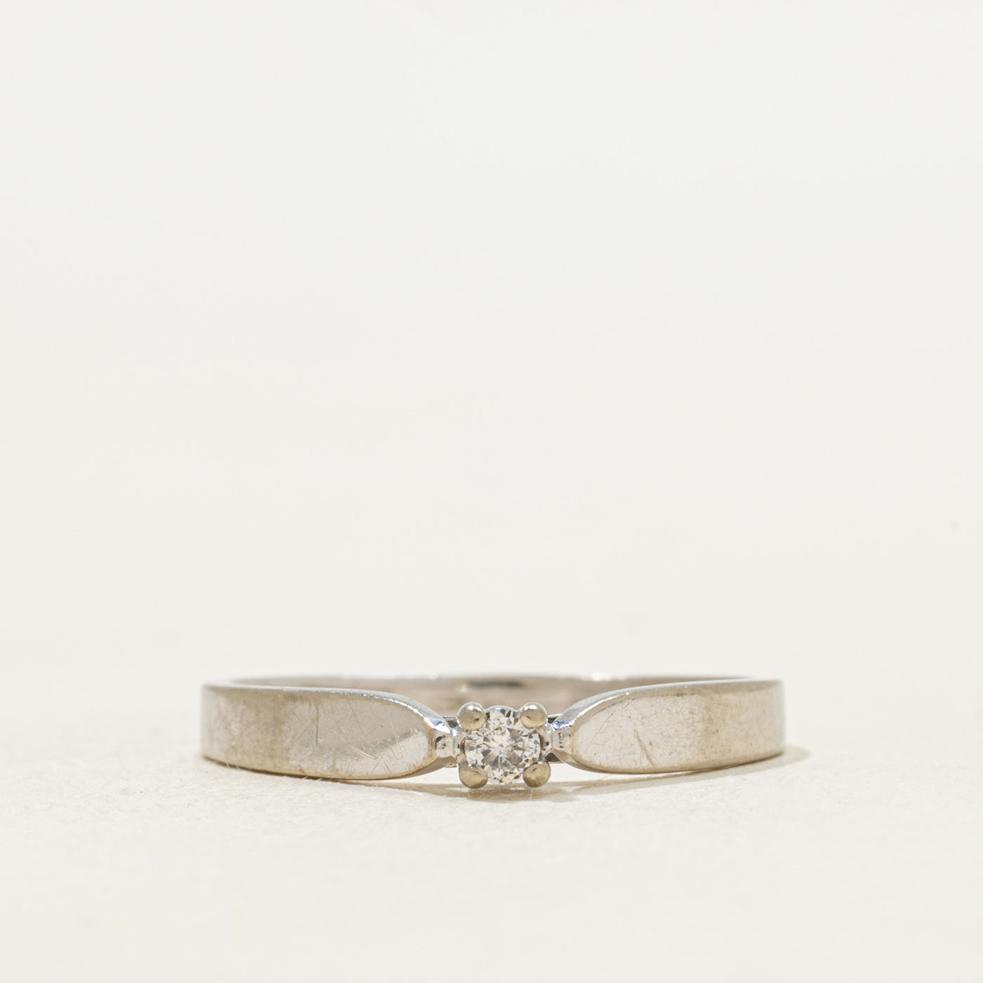 Solitaire Diamond Petite Ring | 0.05ct | SZ 6 |