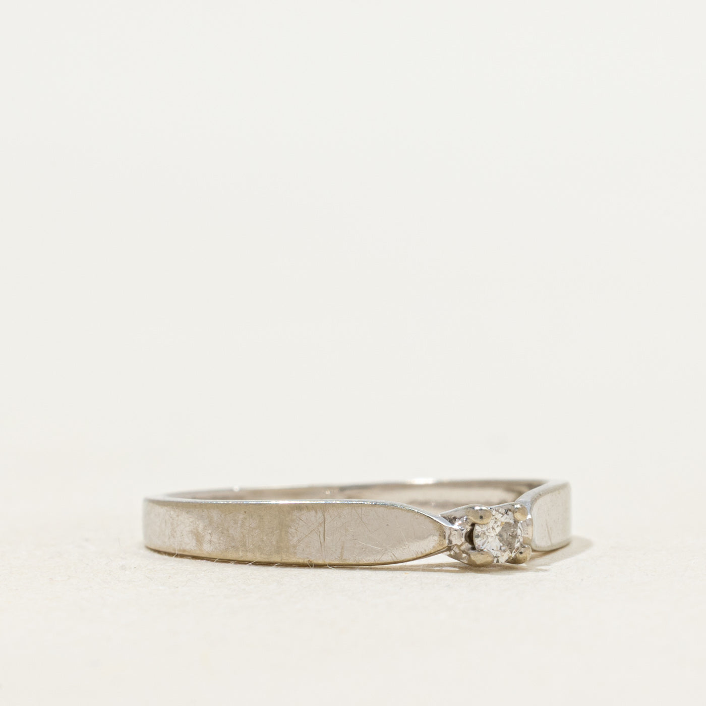 Solitaire Diamond Petite Ring | 0.05ct | SZ 6 |