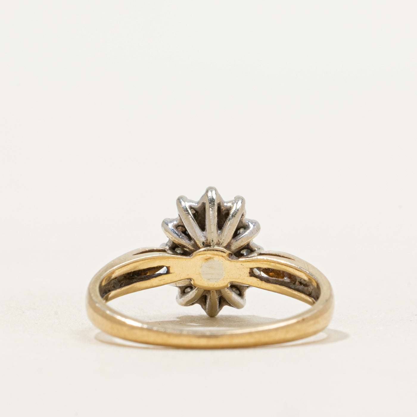 Sapphire & Diamond Petal Halo Ring | 0.60ct, 0.10ctw | SZ 5