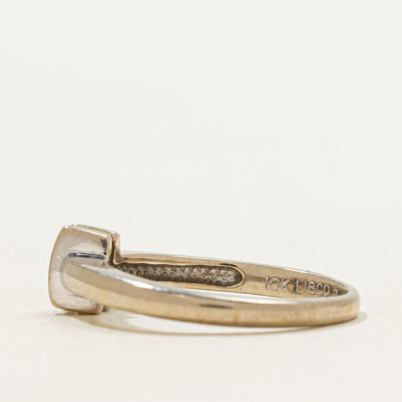 Three Diamond Column Petite Ring | 0.03ctw | SZ 4.75