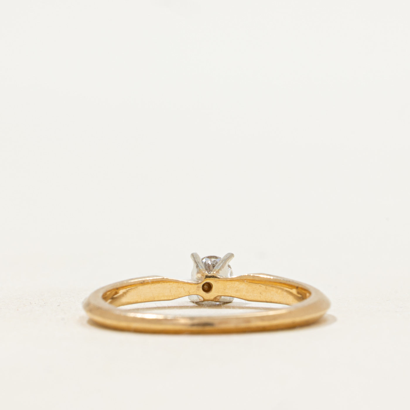 'Birks' Solitaire High Set Diamond Engagement Ring | 0.15ct | SZ 5.5