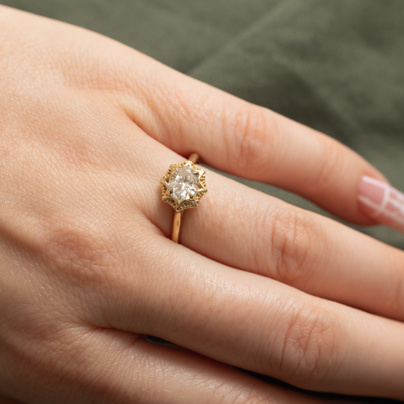 '100 Ways' 14k Oval Diamond Ring | 1.03ct | SZ 6.75