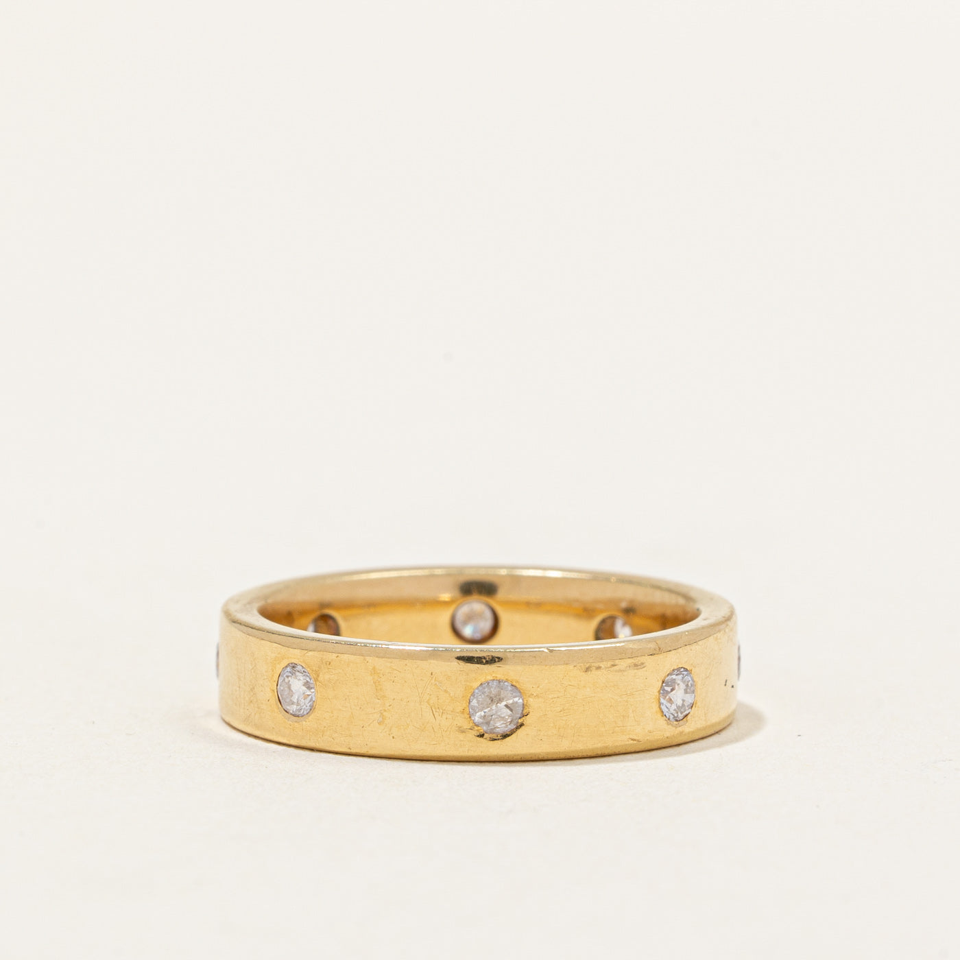 Bague sertie de diamants à fleur | 0,24 ct | Taille 5,5 |