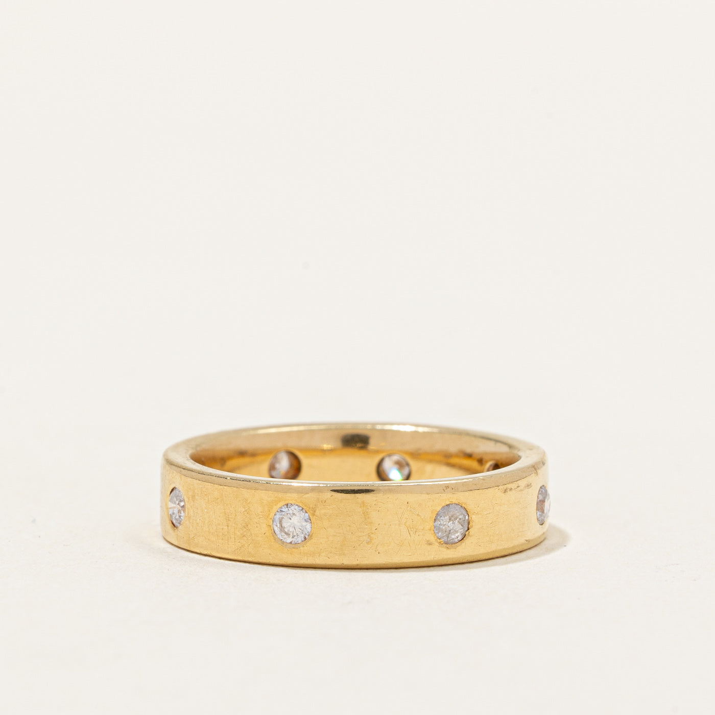 Bague sertie de diamants à fleur | 0,24 ct | Taille 5,5 |