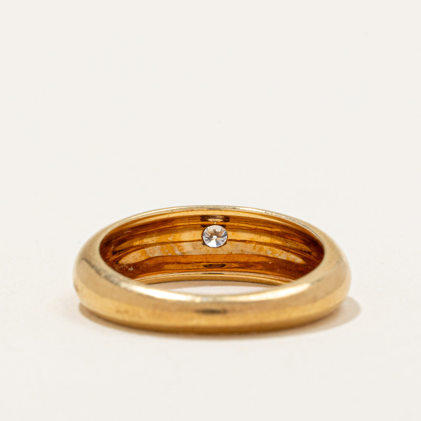 Bague Cartier Vintage sertie de diamants à fleur | 0,07 ct | Taille 6,25 |