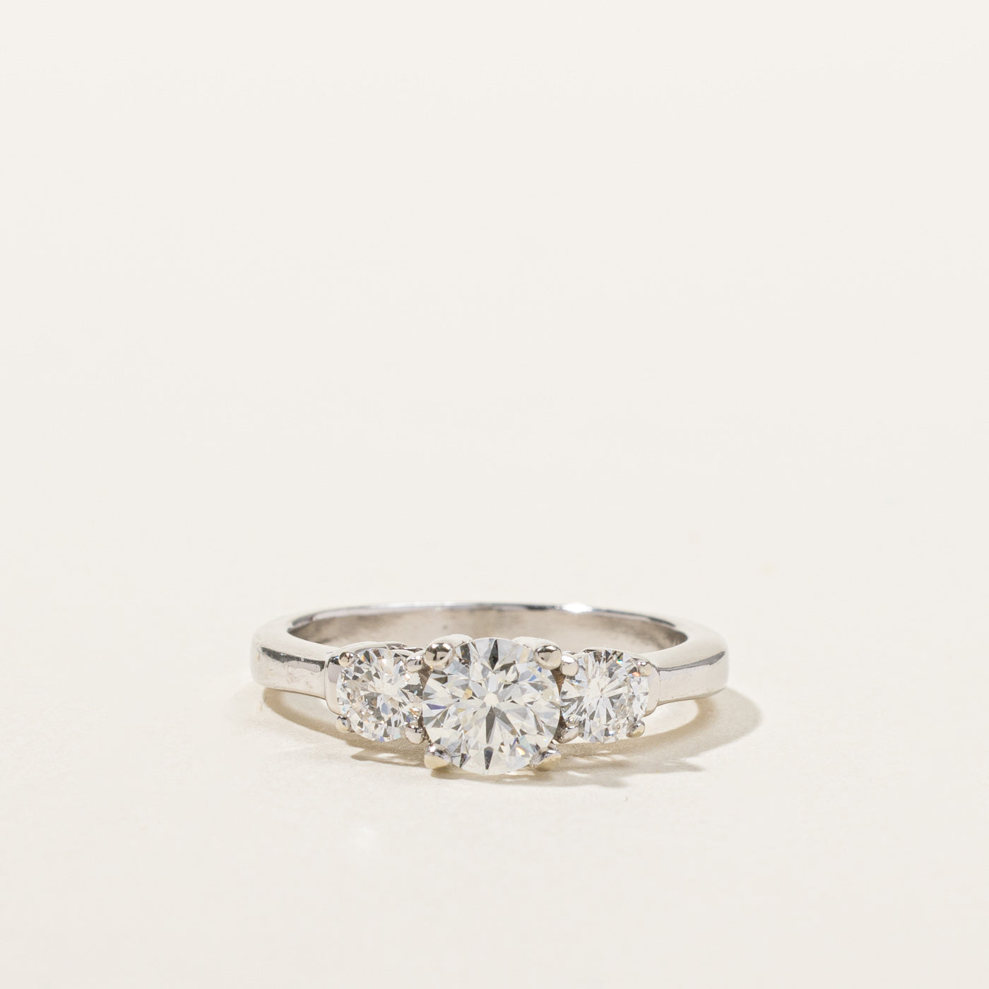 Three Stone Diamond Ring | 0.93ctw SI2/I1 G/H | SZ 5.25 |