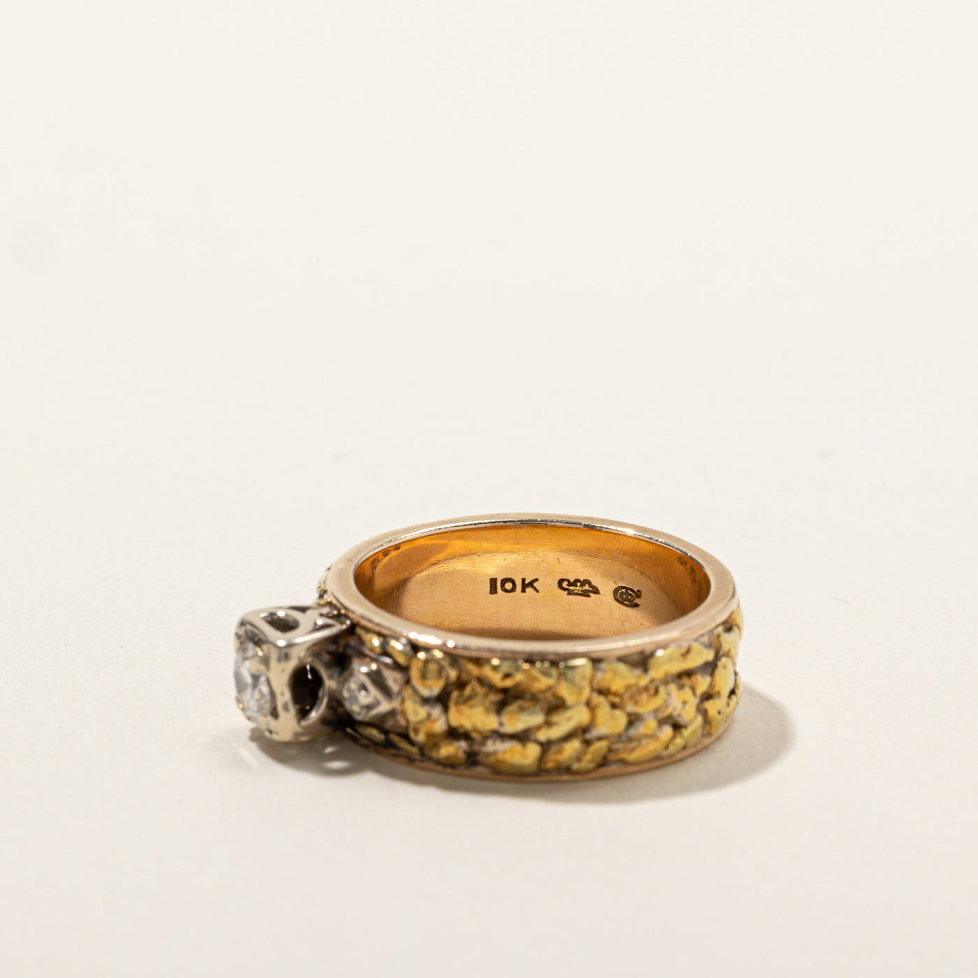 Textured Diamond Ring | 0.30ctw | SZ 8 |