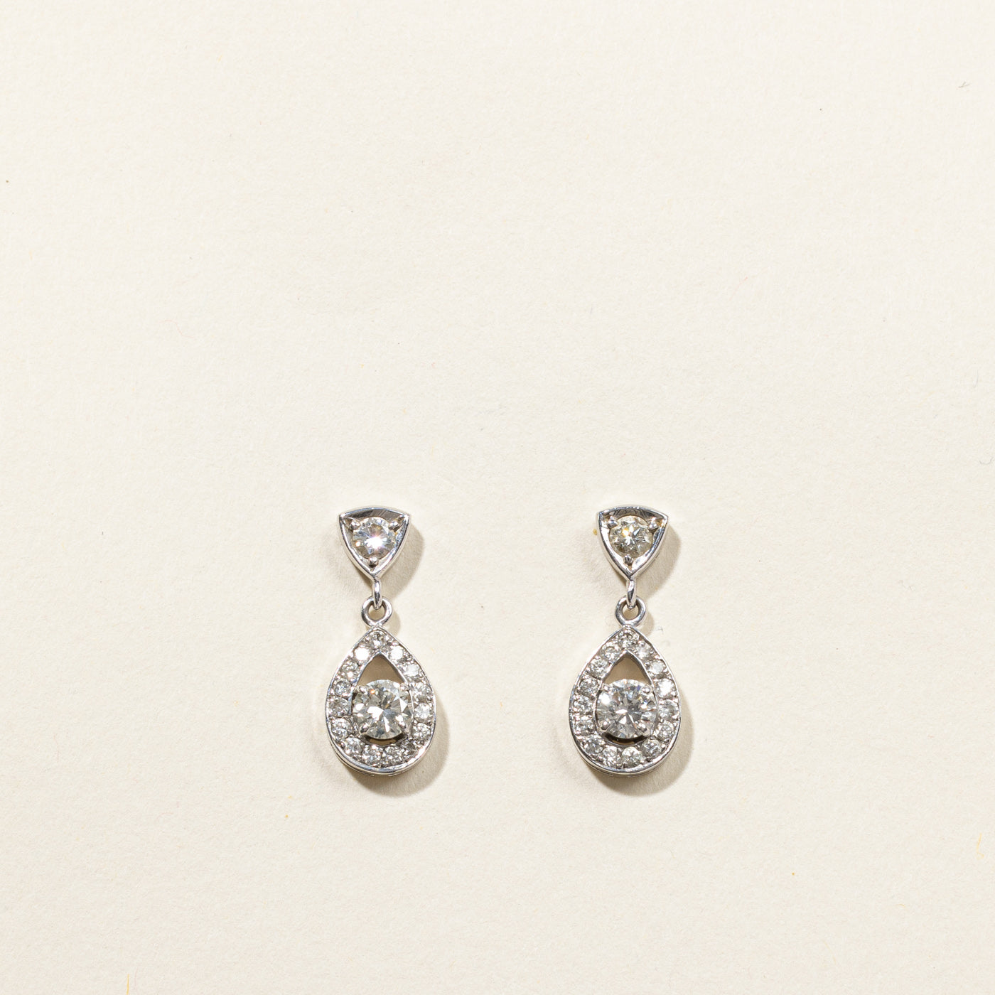 Diamond Drop Dangle Earrings | 1.02ctw |