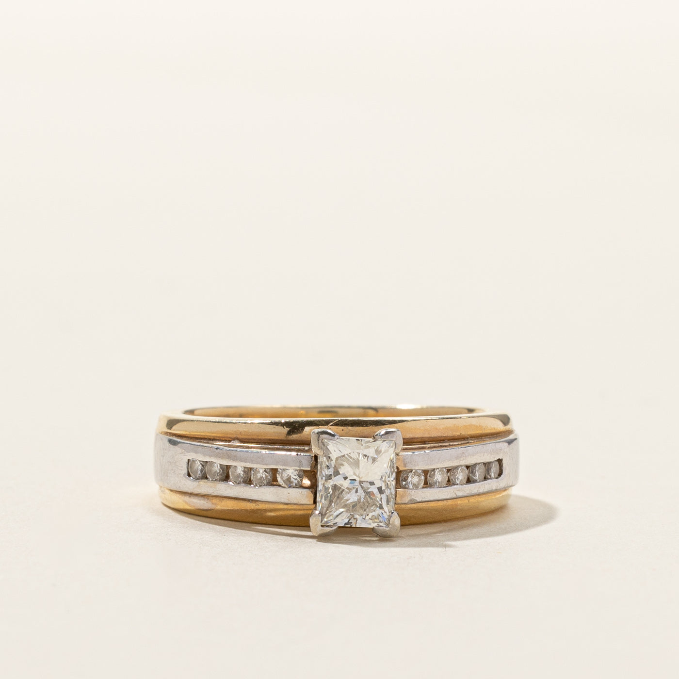 Princess Diamond Gold Ring | 1.05ctw VS1/VS2 G/H | SZ 9 |