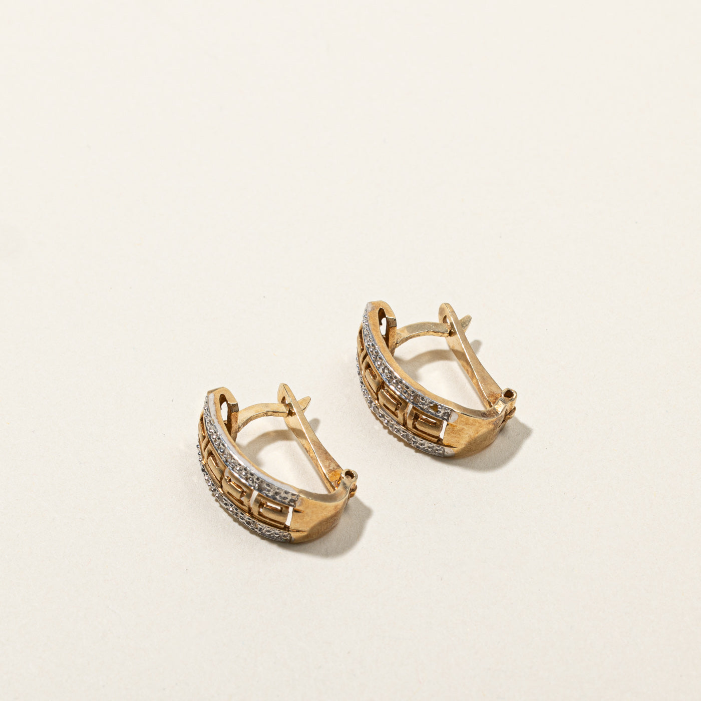 Textured Diamond Earrings | 0.06ctw |