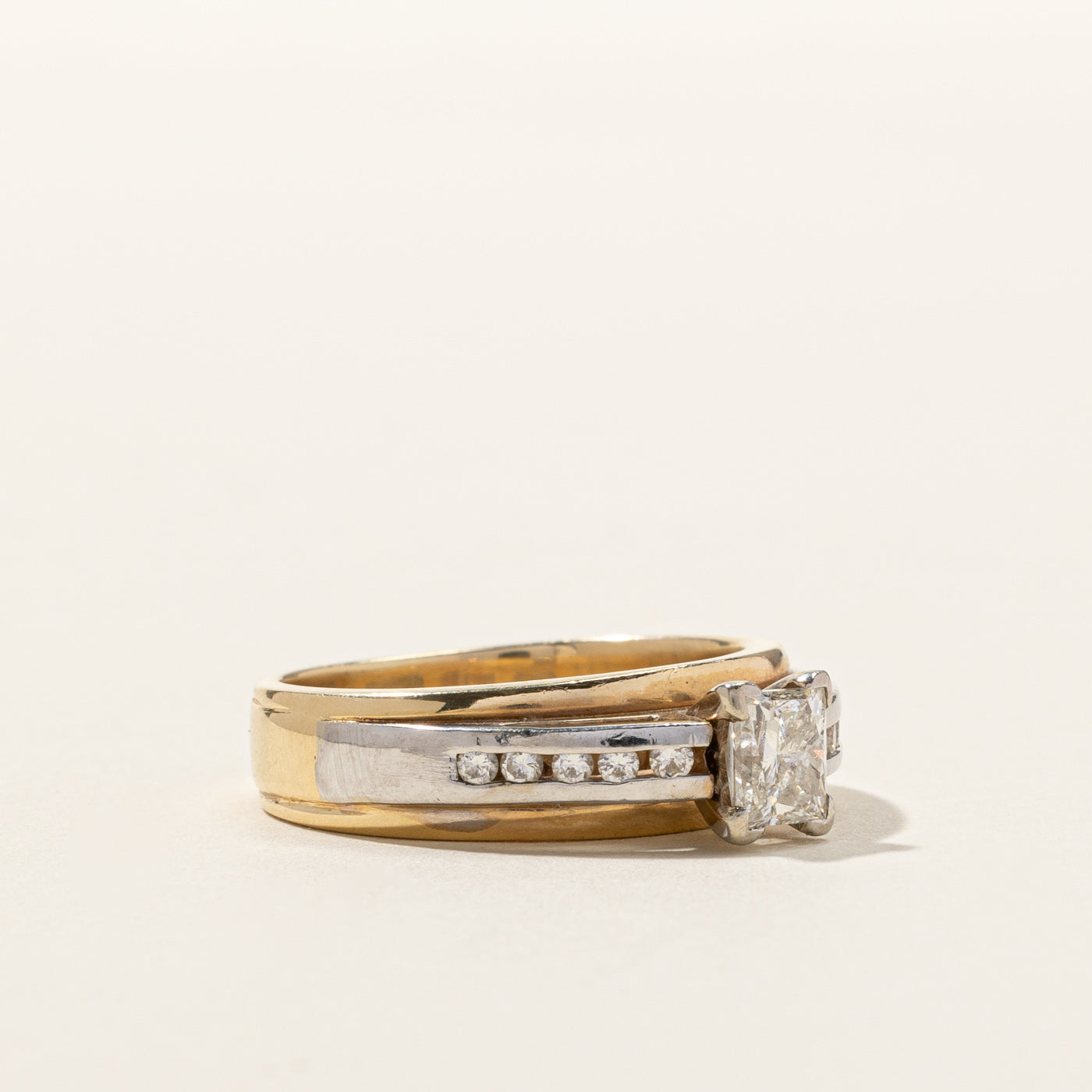 Princess Diamond Gold Ring | 1.05ctw VS1/VS2 G/H | SZ 9 |