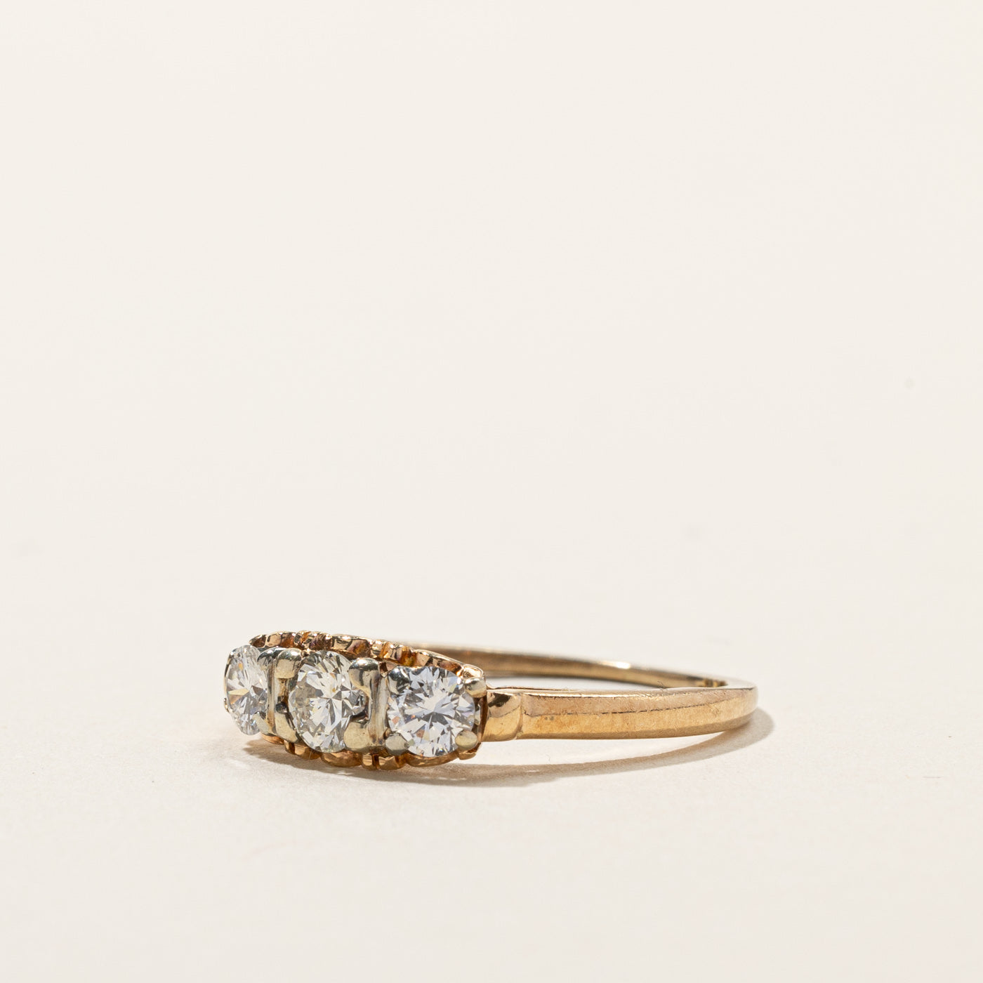 Three Stone Diamond Ring | 0.42ctw | SZ 5.5 |