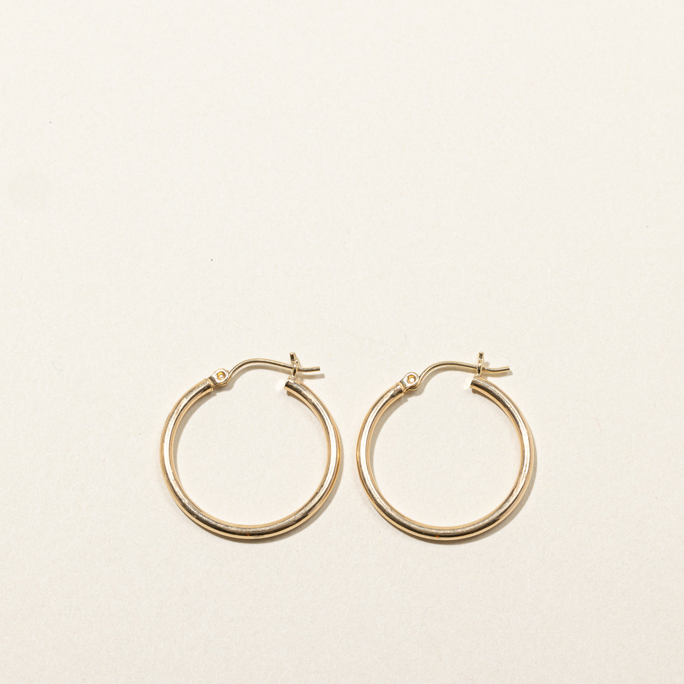 Plain Gold Hoops