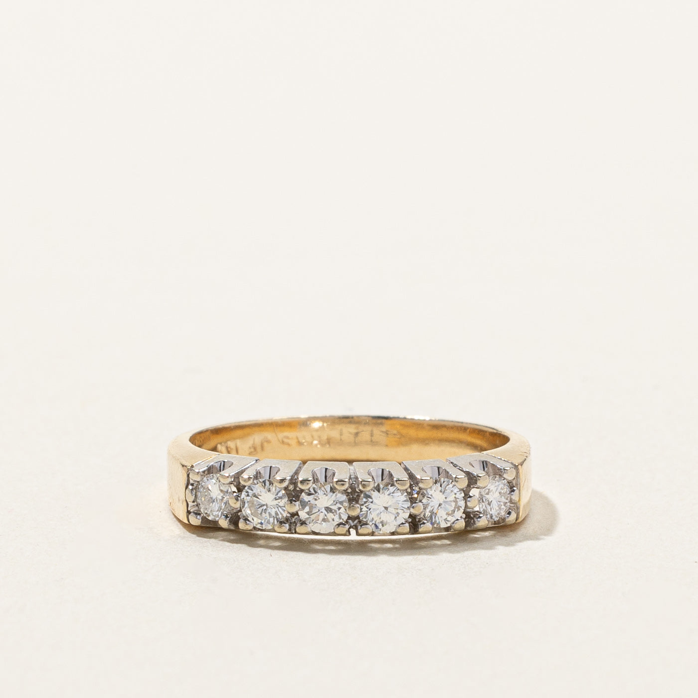 Birks' Six Stone Diamond Ring | 0.27ctw | SZ 5.75 |