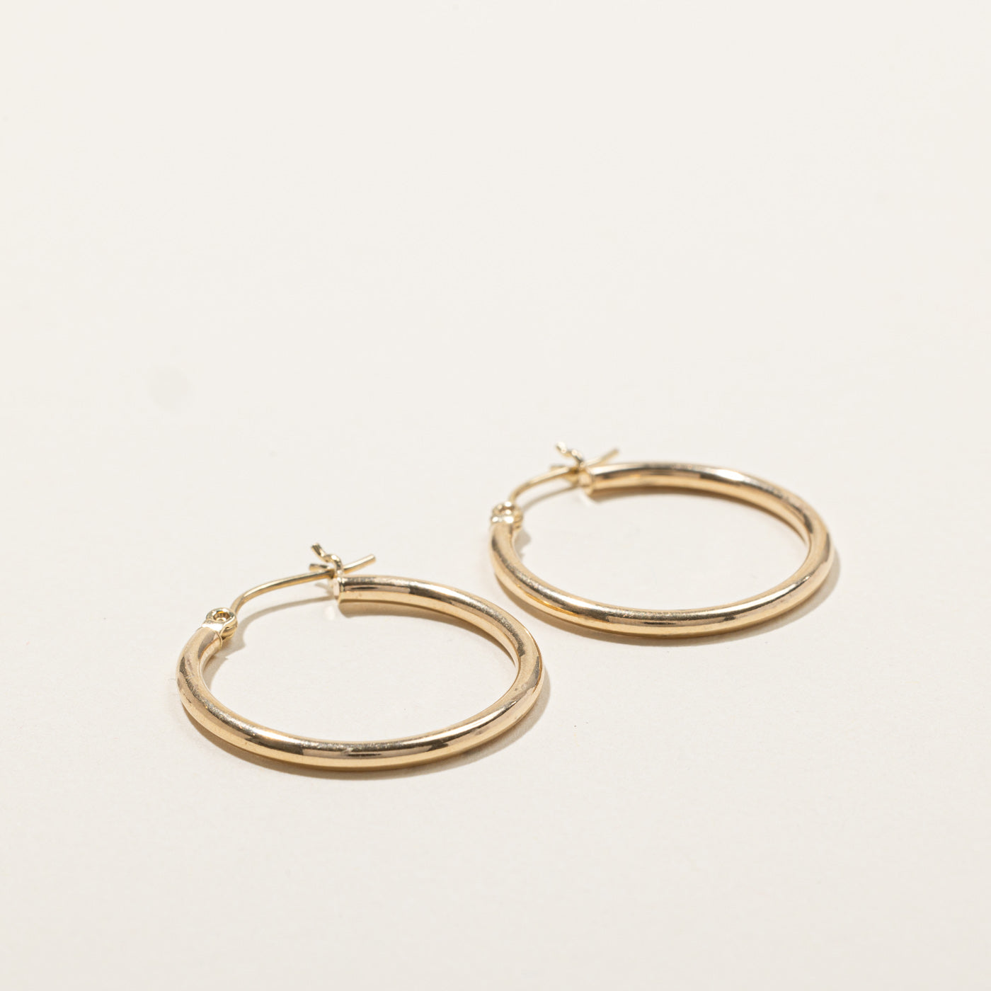 Plain Gold Hoops