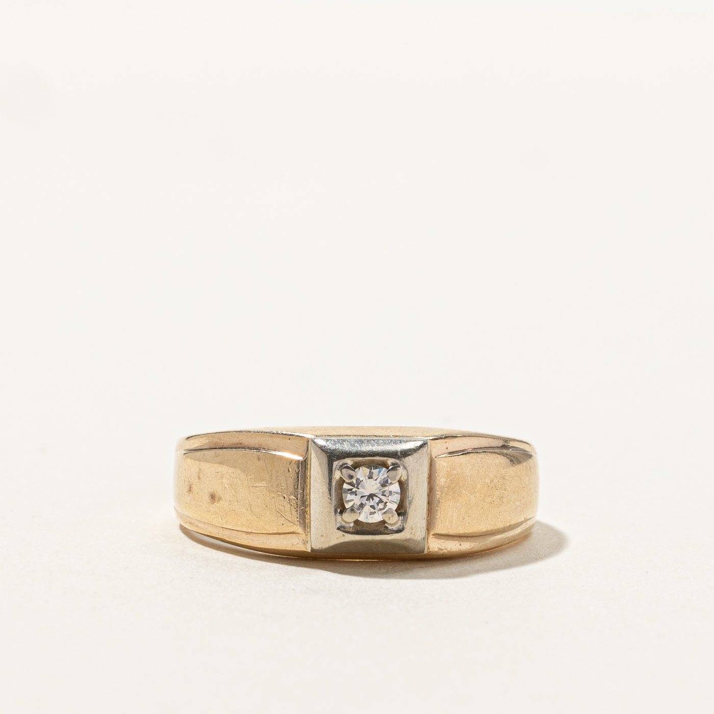 Solitaire Diamond Ring | 0.14ct | SZ 8.75 |