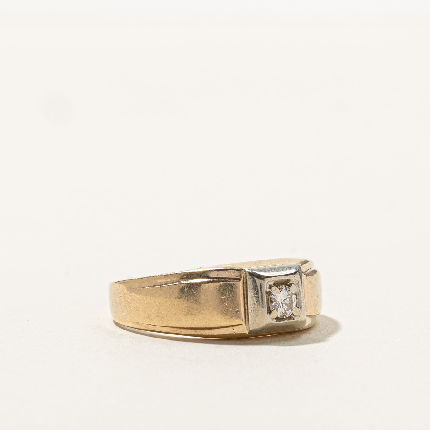 Solitaire Diamond Ring | 0.14ct | SZ 8.75 |