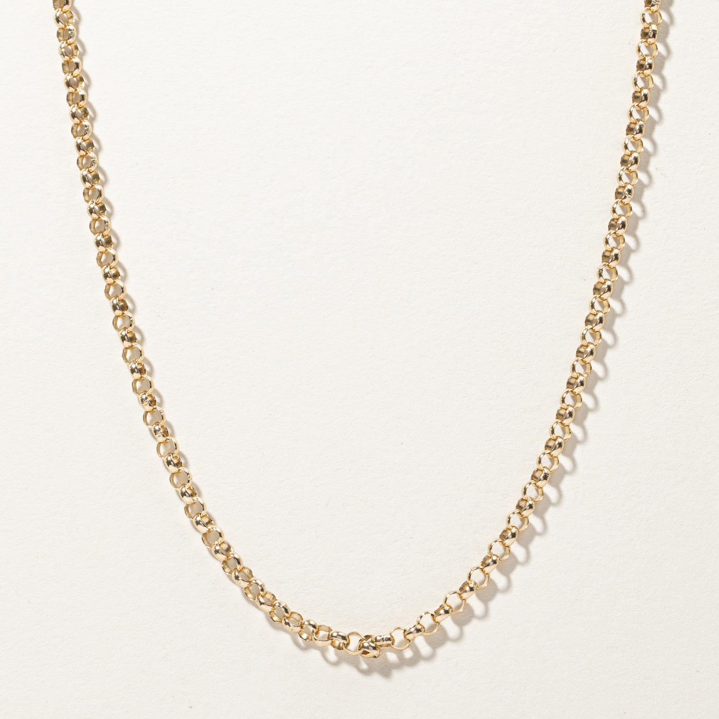 Gold Rolo Link Chain | 18"|