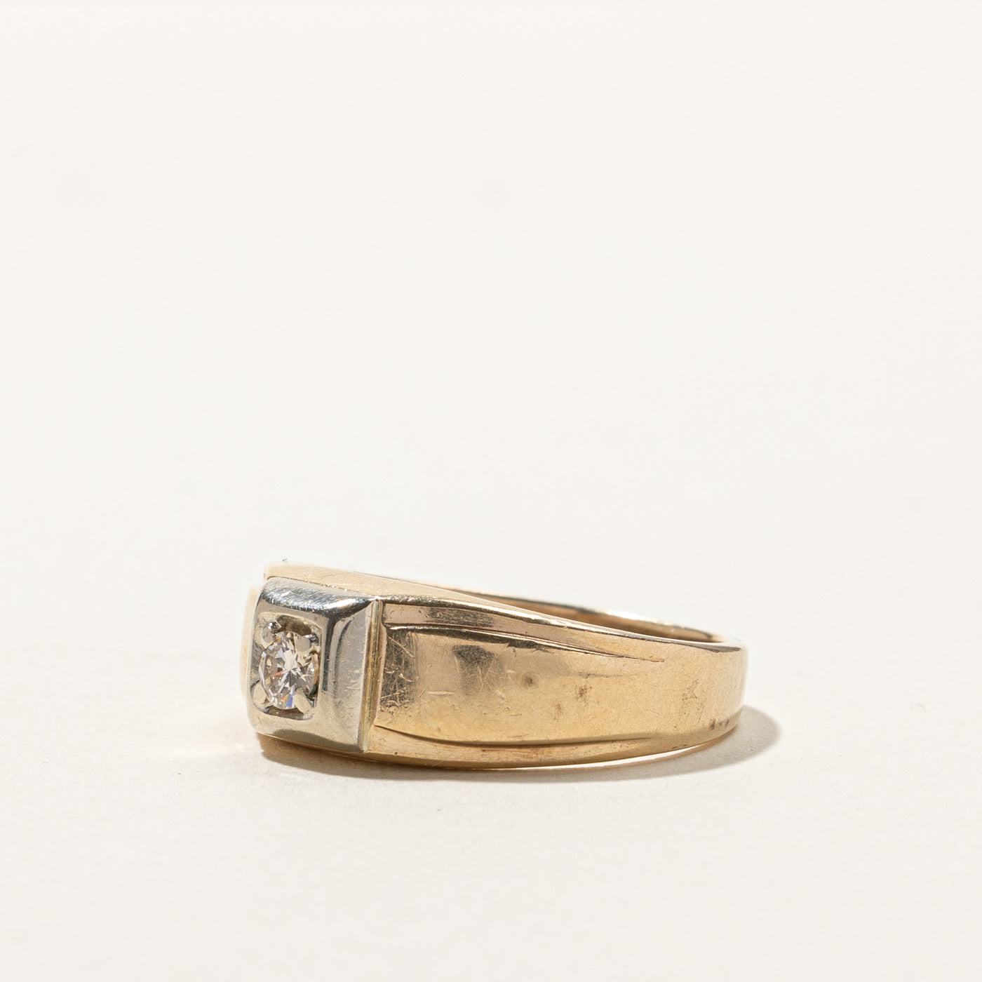 Solitaire Diamond Ring | 0.14ct | SZ 8.75 |
