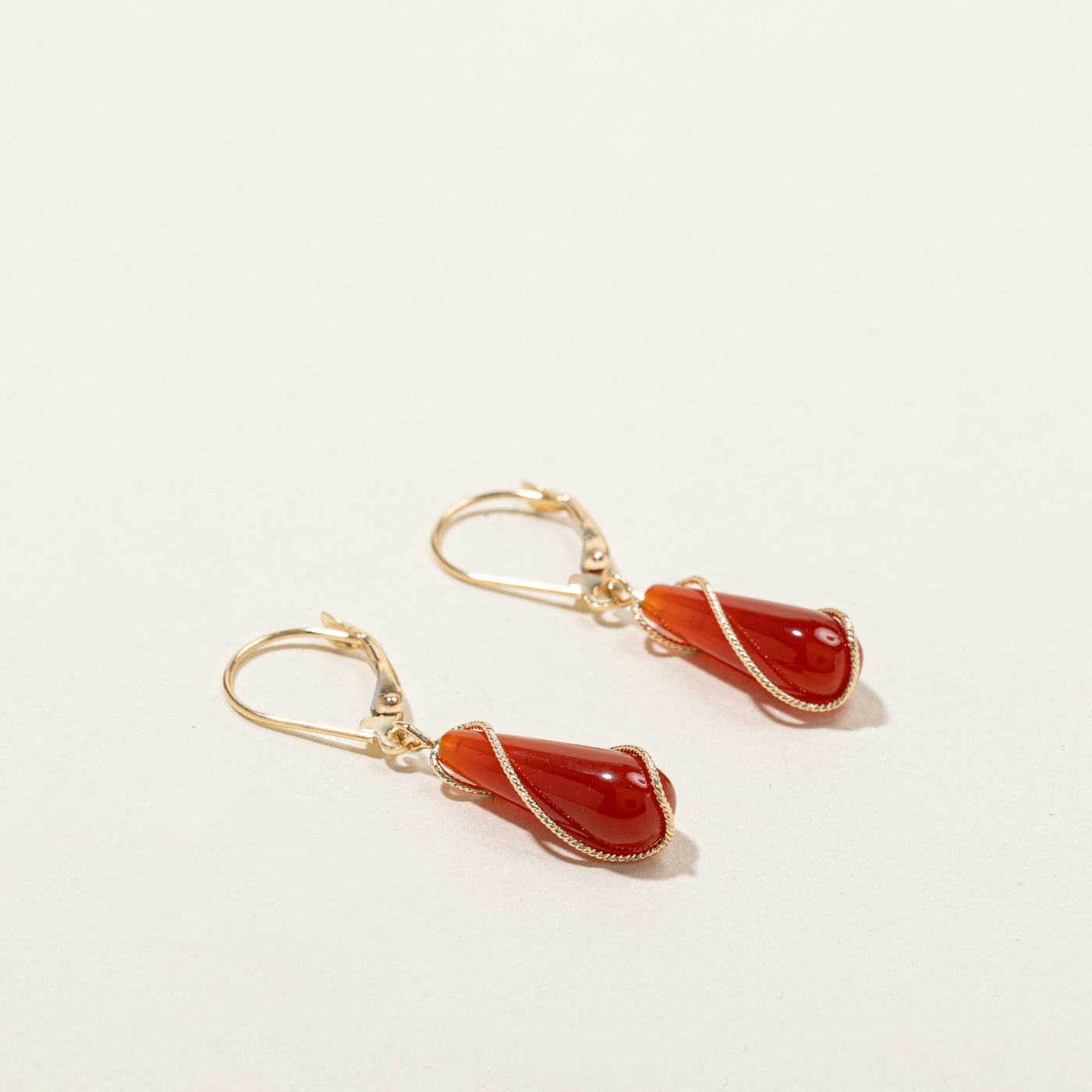Carnelian Drop Earrings | 8.00ctw |