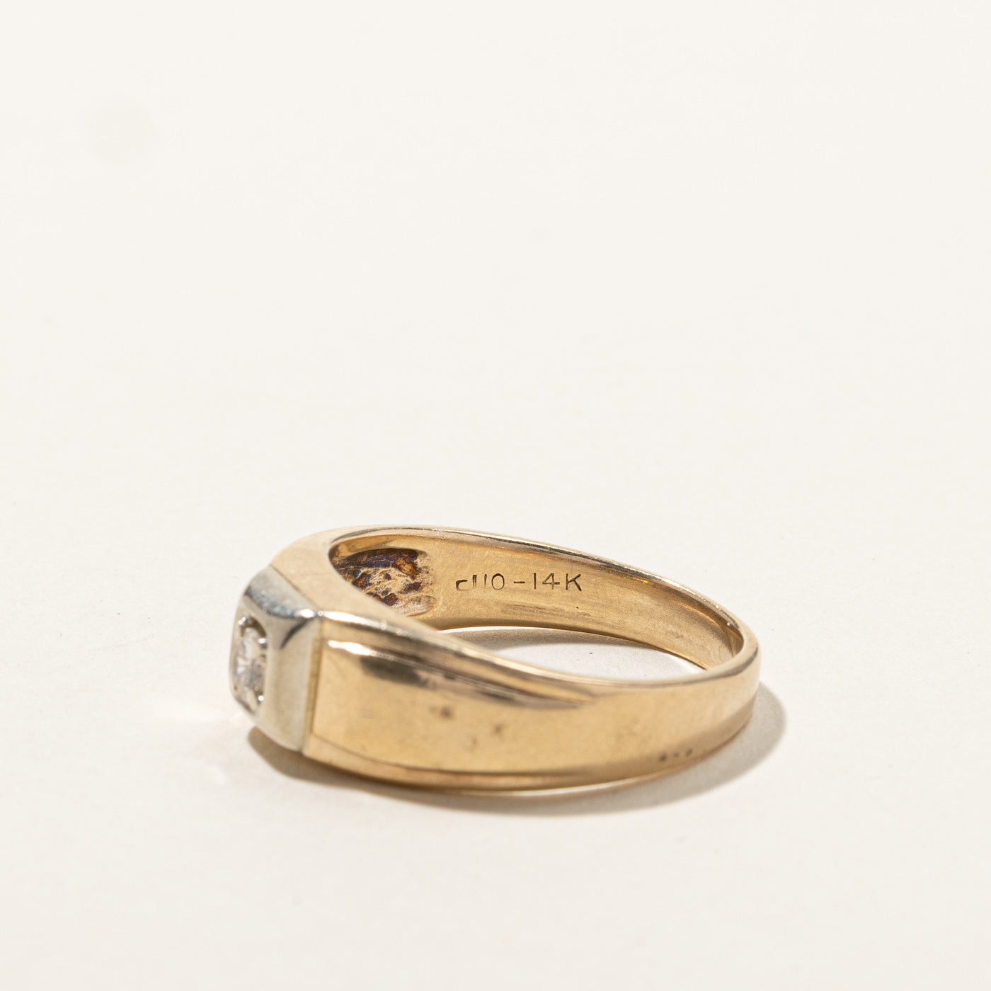 Solitaire Diamond Ring | 0.14ct | SZ 8.75 |