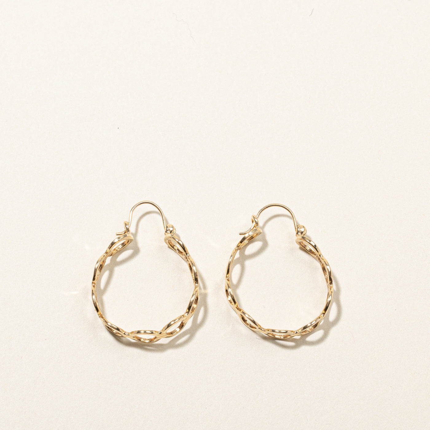 Textured Hoop Earrings