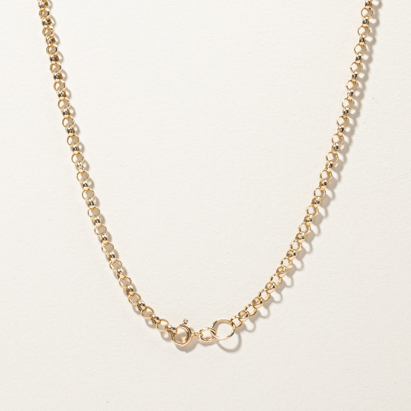 Gold Rolo Link Chain | 18"|