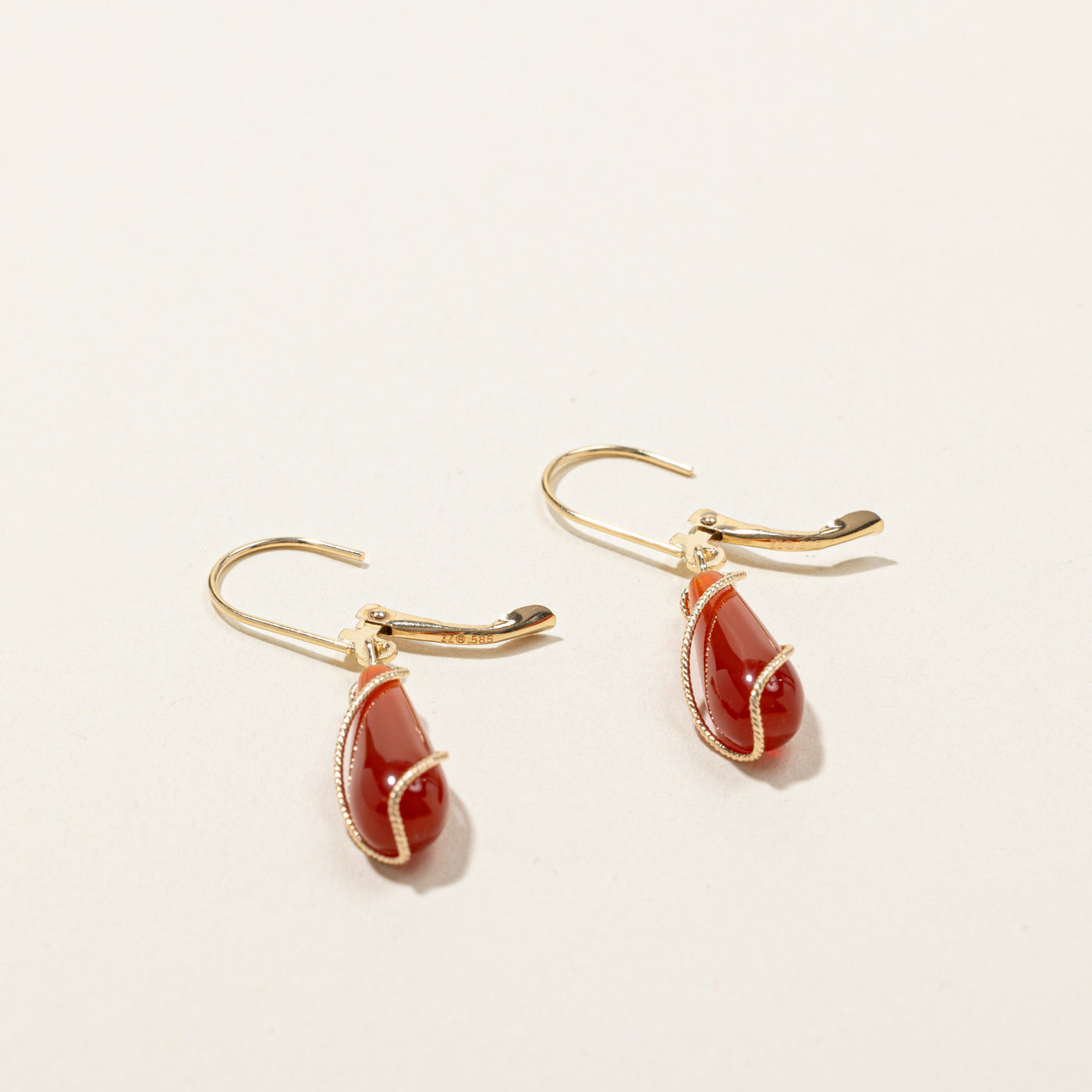 Carnelian Drop Earrings | 8.00ctw |