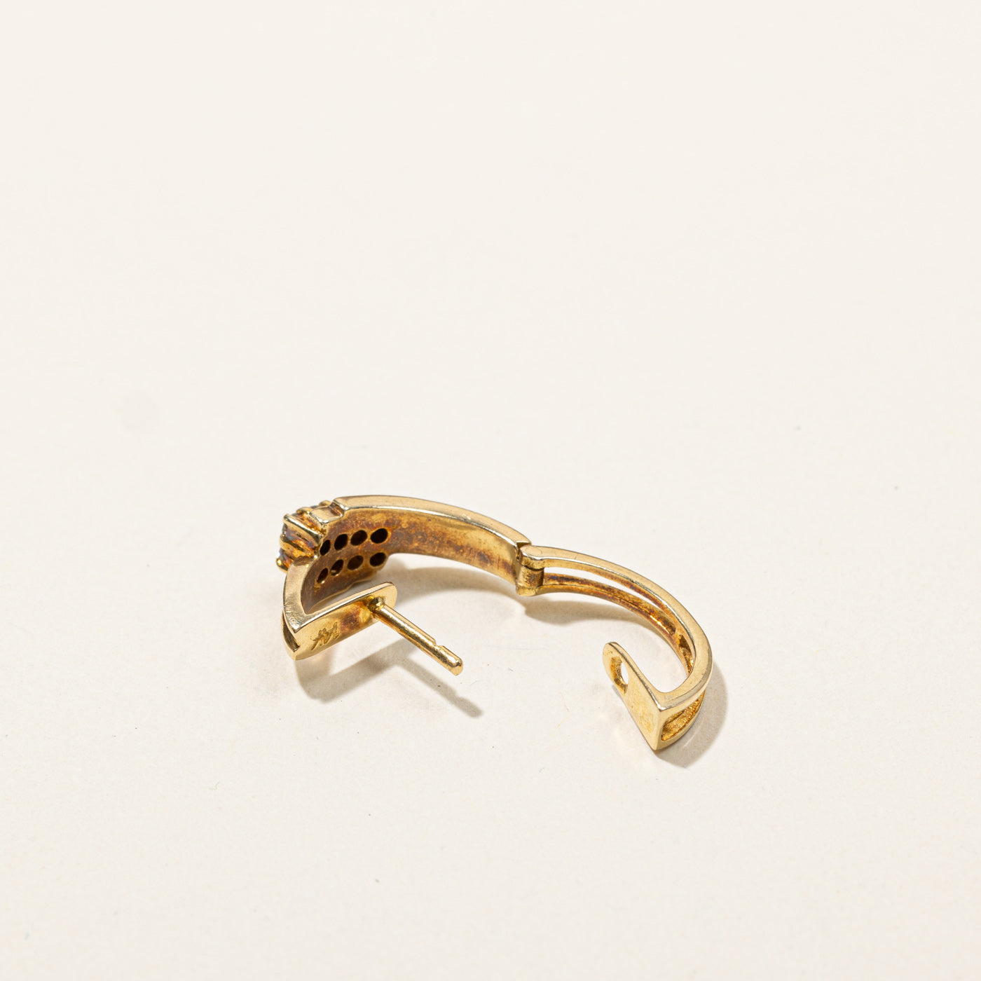 Cluster Diamond Huggie Earrings | 0.24ctw |