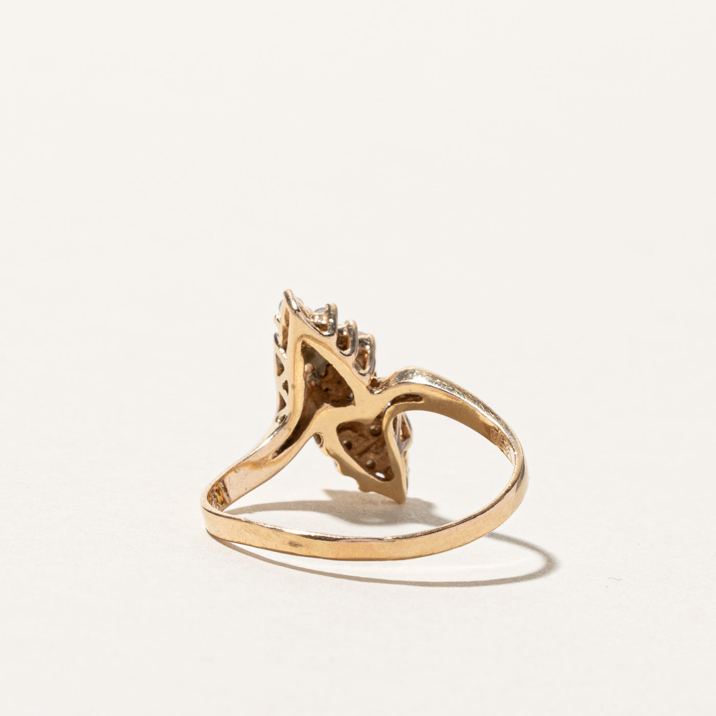 Bypass Cluster Diamond Ring | 0.24ctw | SZ 9 |