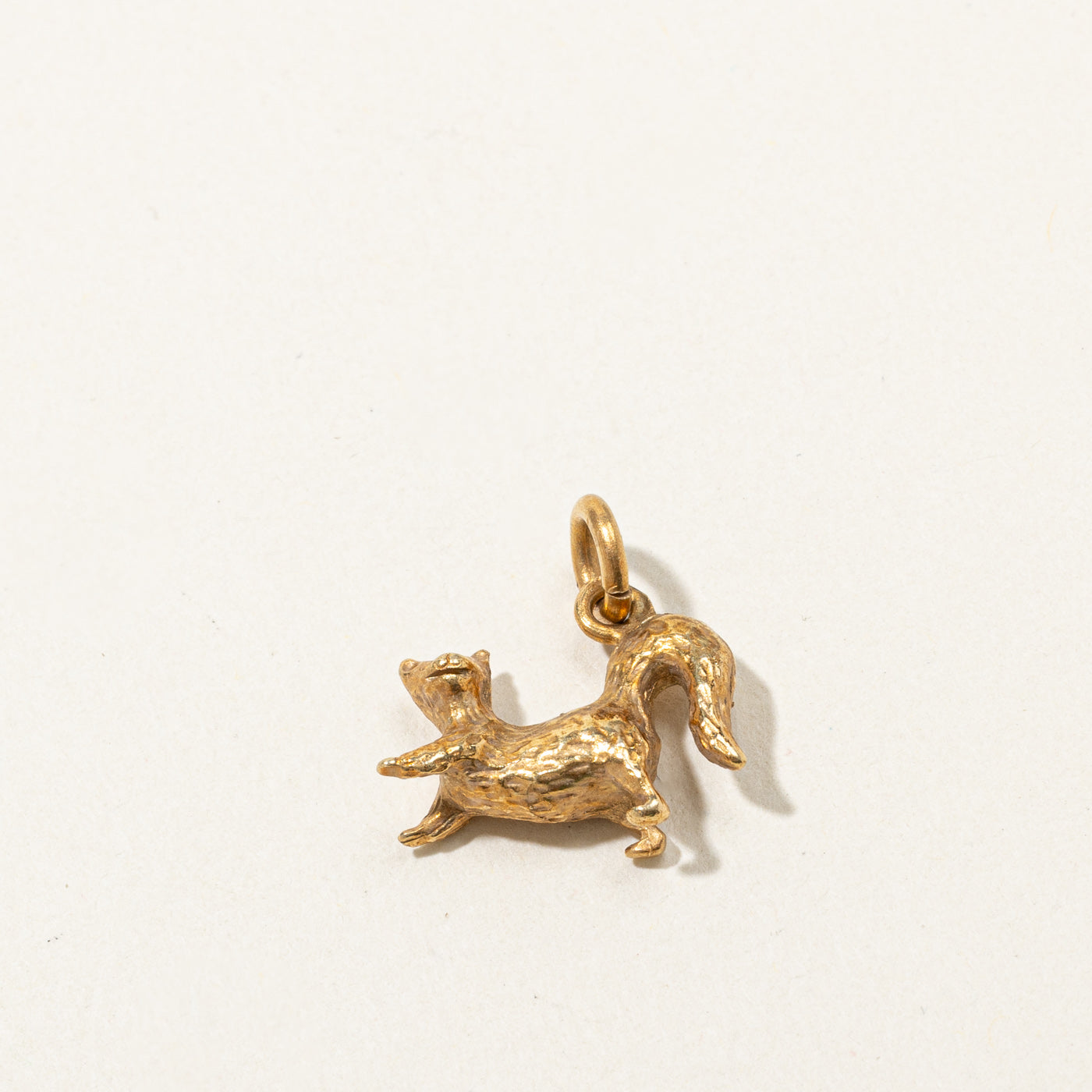 Gold Squirrel Charm