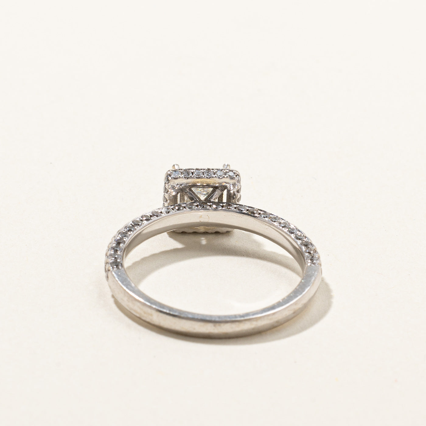 Princess Cut Diamond Halo Engagement Ring | 2.15ctw | SZ 7.25 |