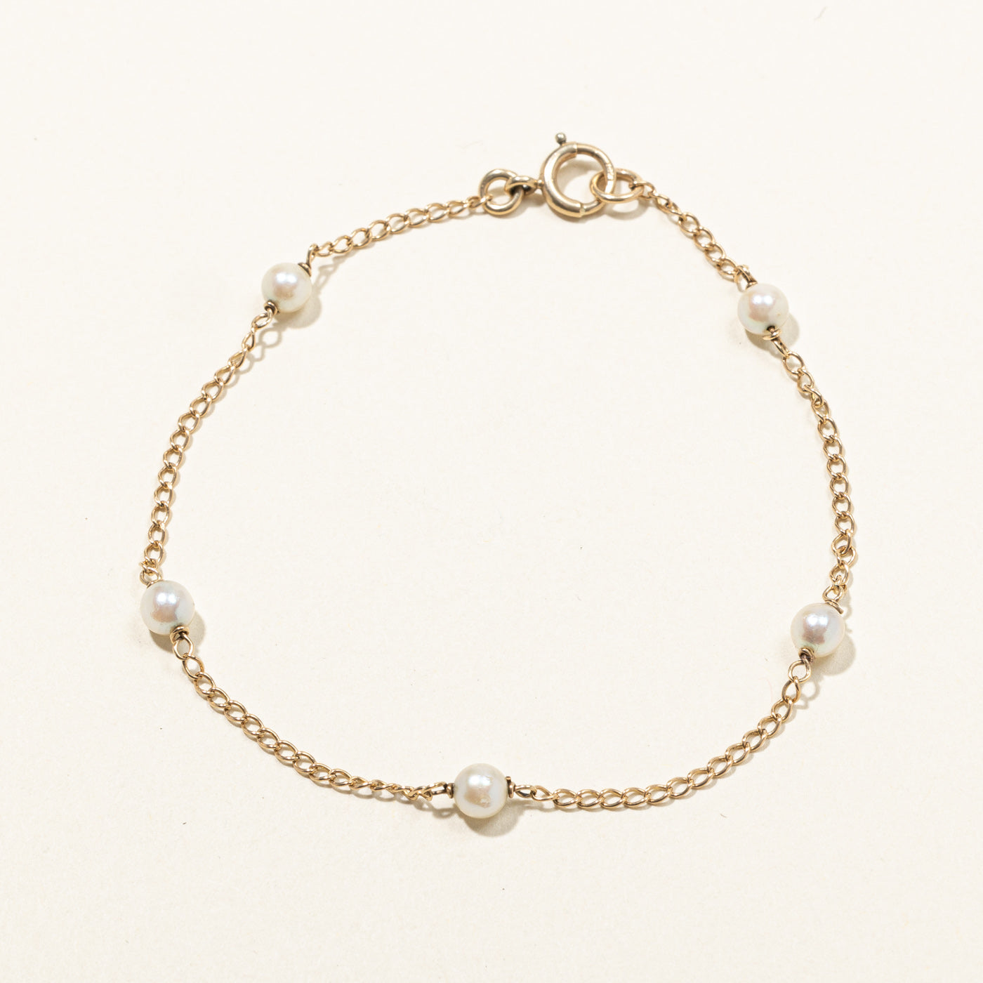 Pearl Chain Bracelet | 8"|