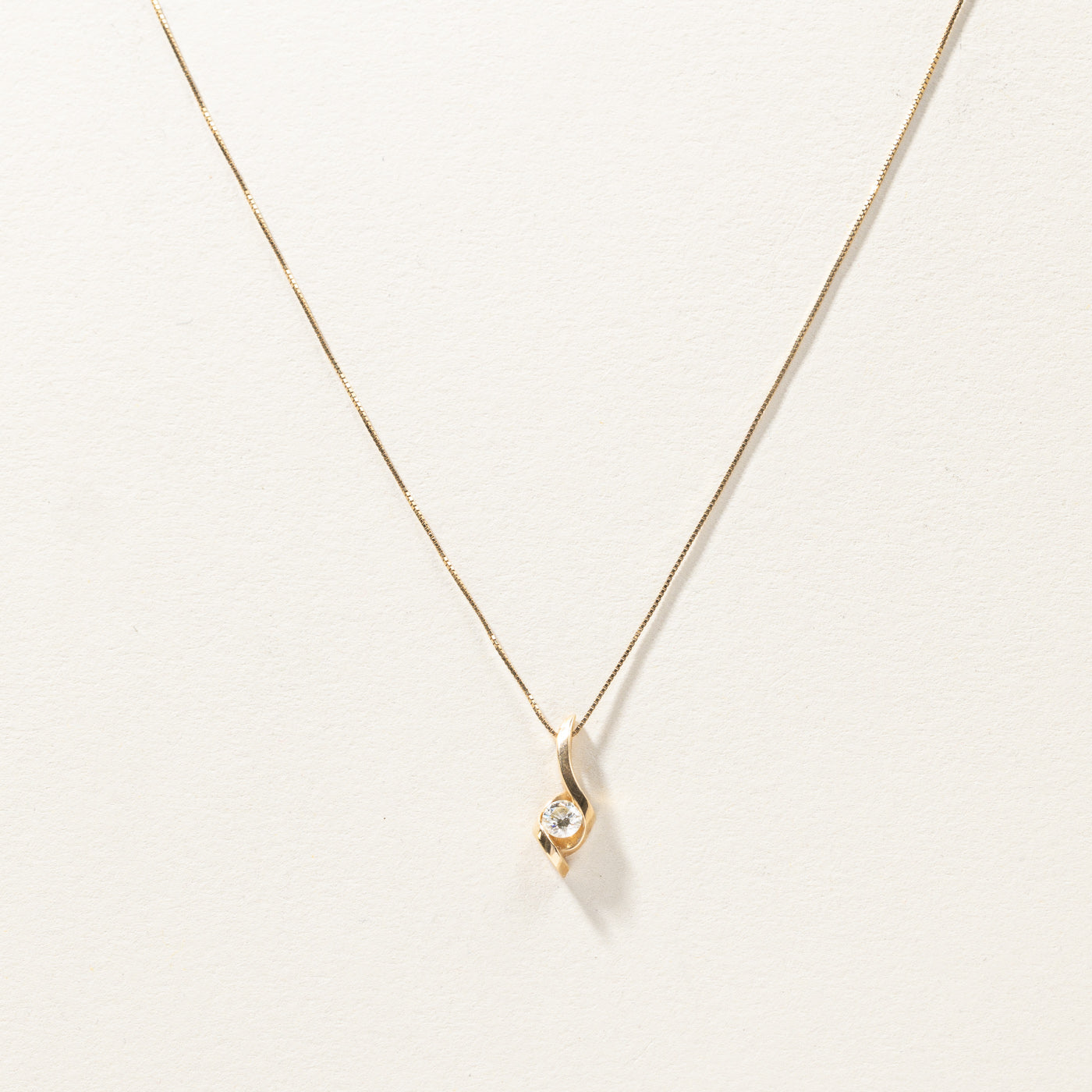 Diamond Pendant Necklace | 0.26ct | 18"|