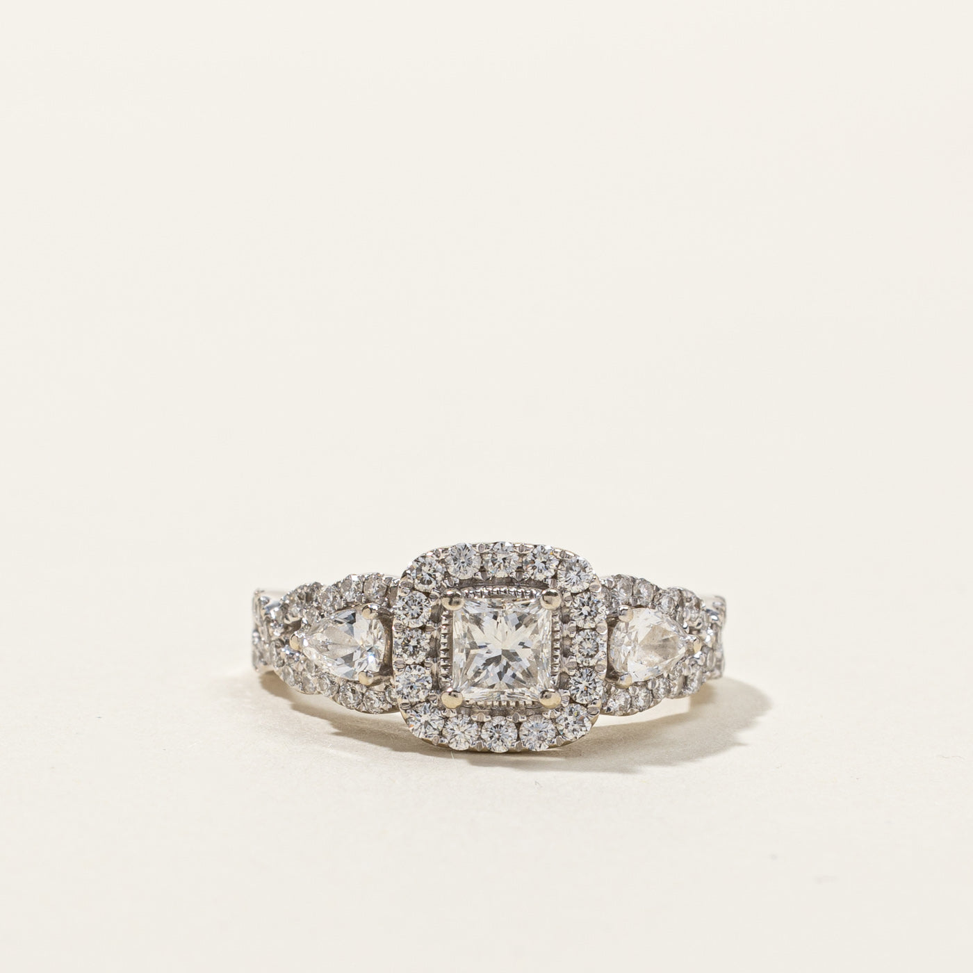 Halo Diamond Engagement Ring | 1.88ctw | SZ 6.5 |