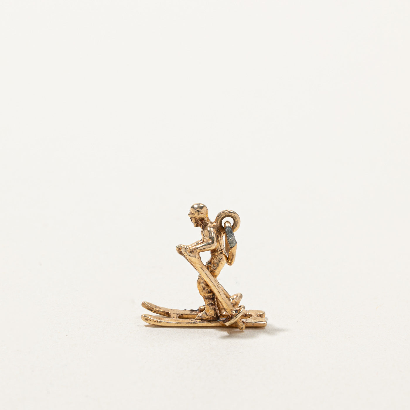 Skiing Man Charm