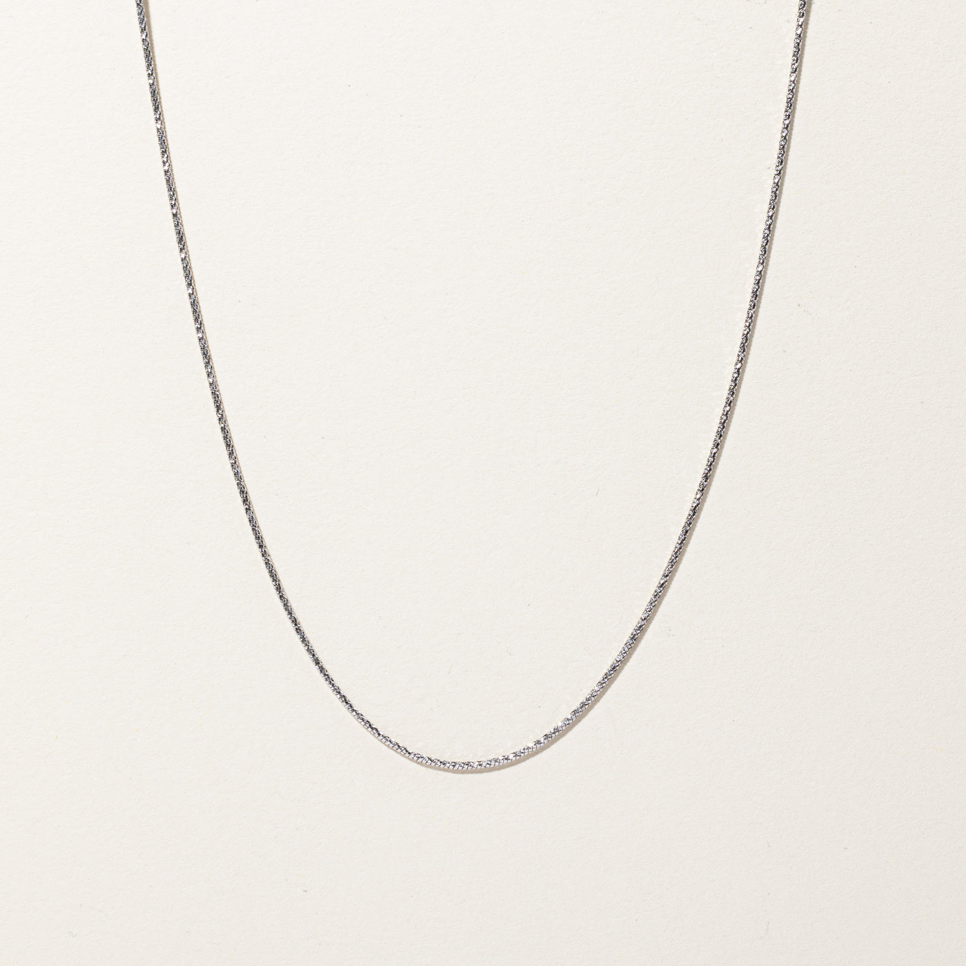 White Gold Chain | 18"|