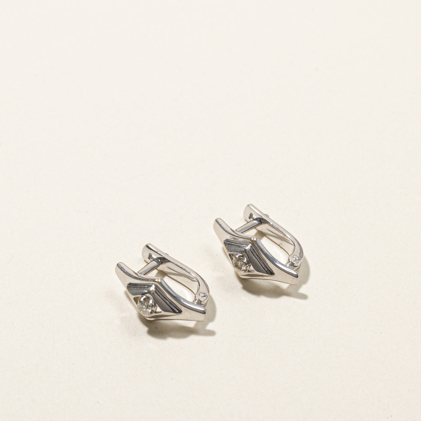 Diamond Huggie Earrings | 0.06ctw |