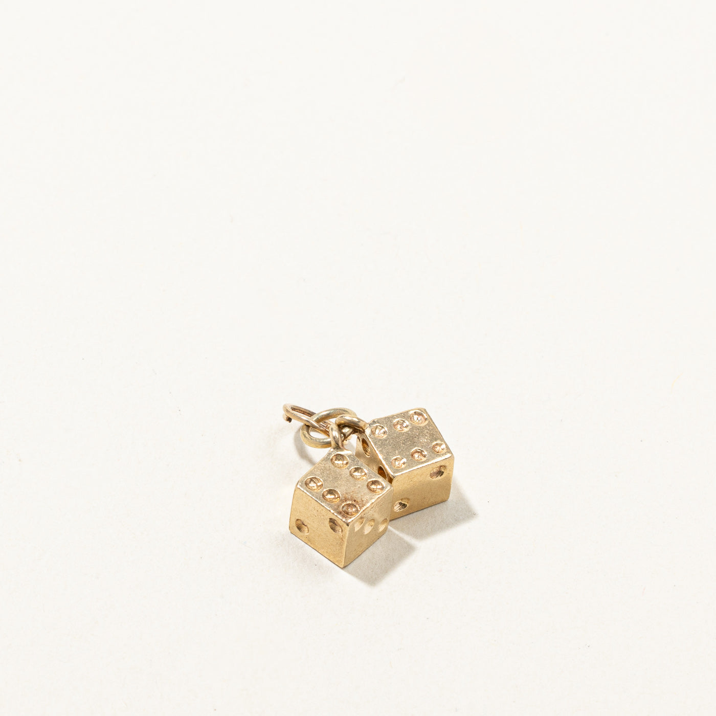 Gold Dice Charm