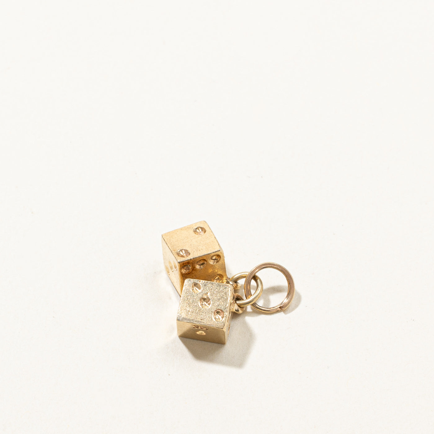 Gold Dice Charm