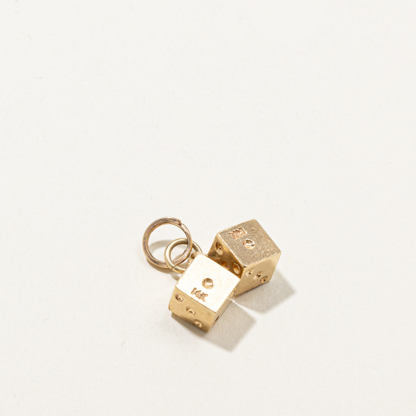 Gold Dice Charm