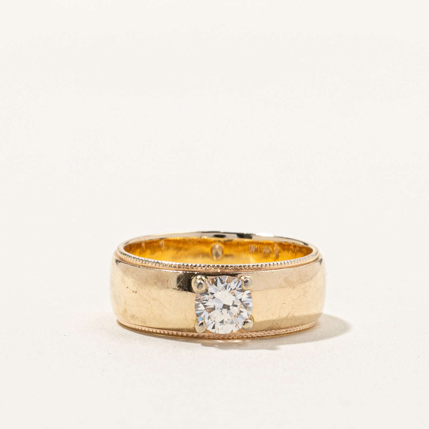 Vintage Canadian Solitaire Diamond Band | 0.57ct | SZ 7 |