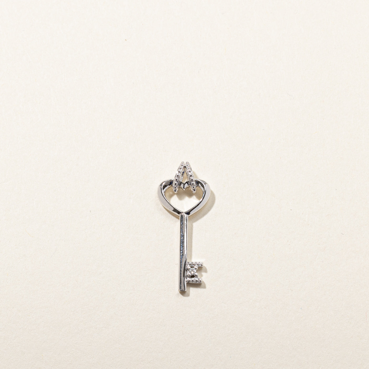 Diamond Key Pendant | 0.005ct |