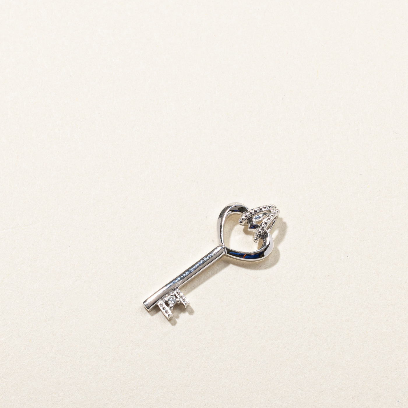 Diamond Key Pendant | 0.005ct |
